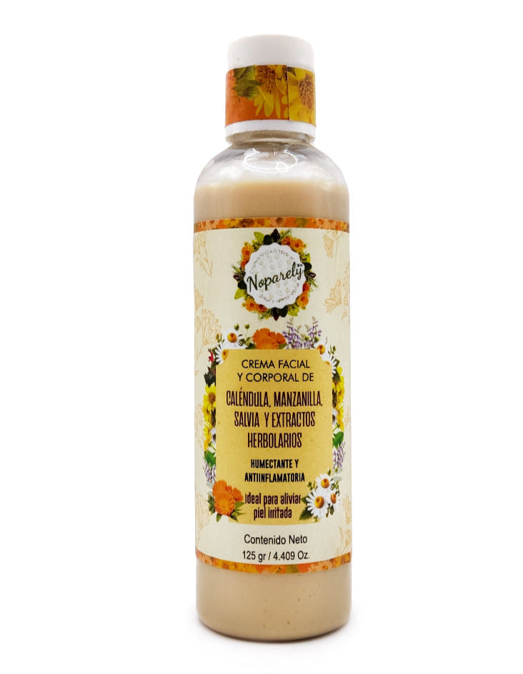 Crema Facial y Corporal de Caléndula y Extractos Herbolarios