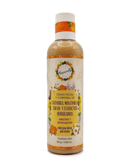Crema Facial y Corporal de Caléndula y Extractos Herbolarios