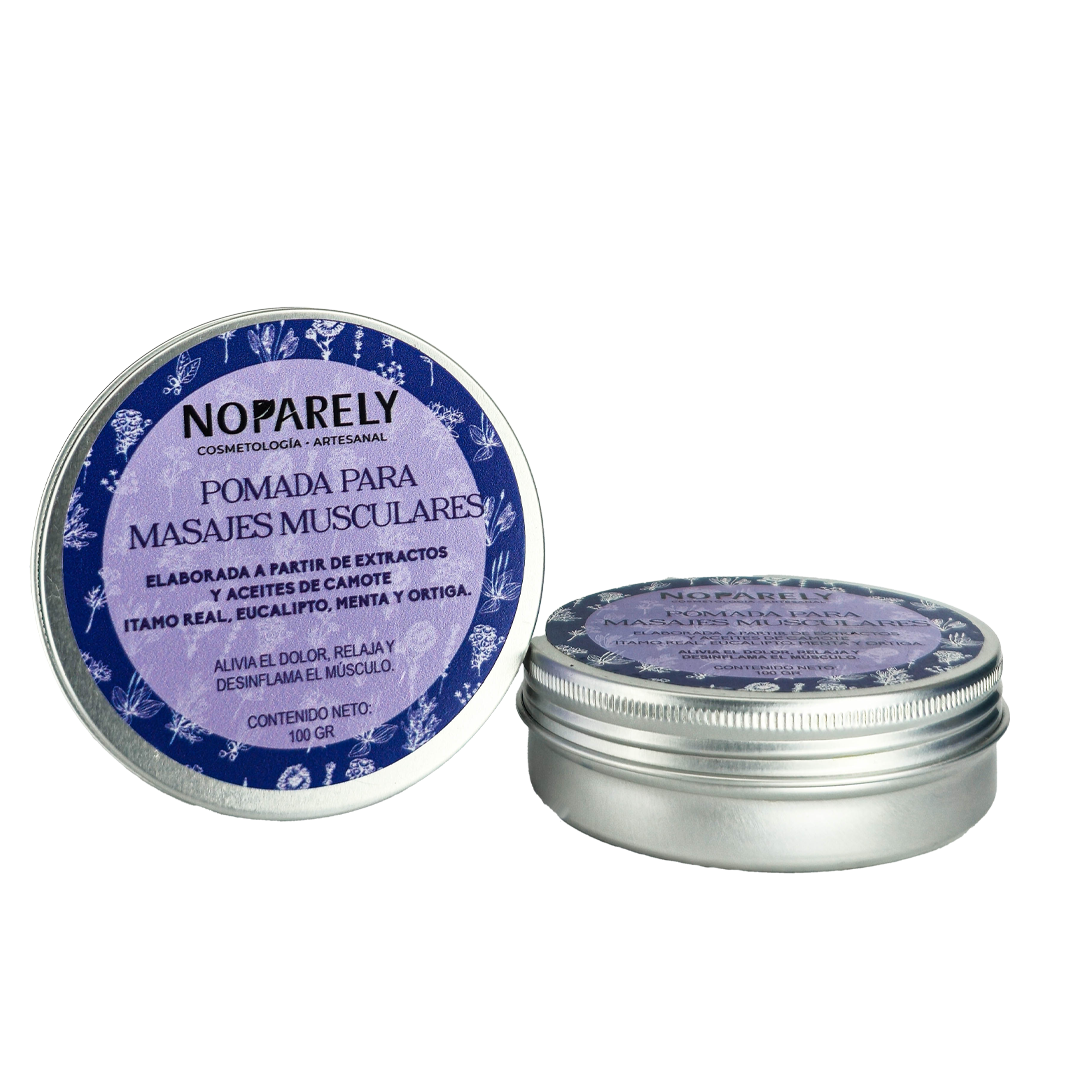 Pomada para masajes musculares
