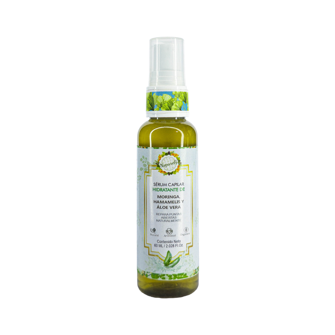 Sérum Capilar Hidratante de Moringa, Hamamelis y Áloe Vera