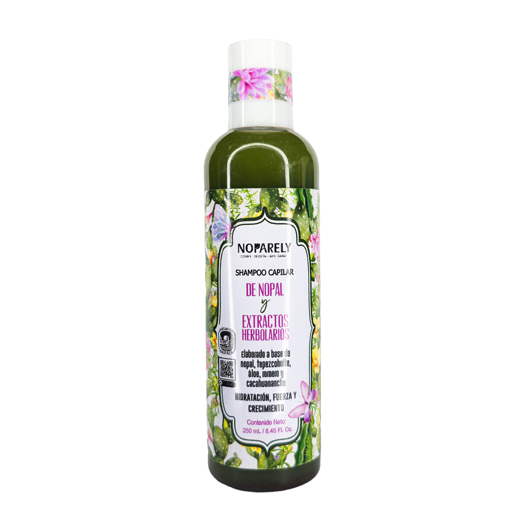 Shampoo Capilar de Nopal y Extractos Herbolarios