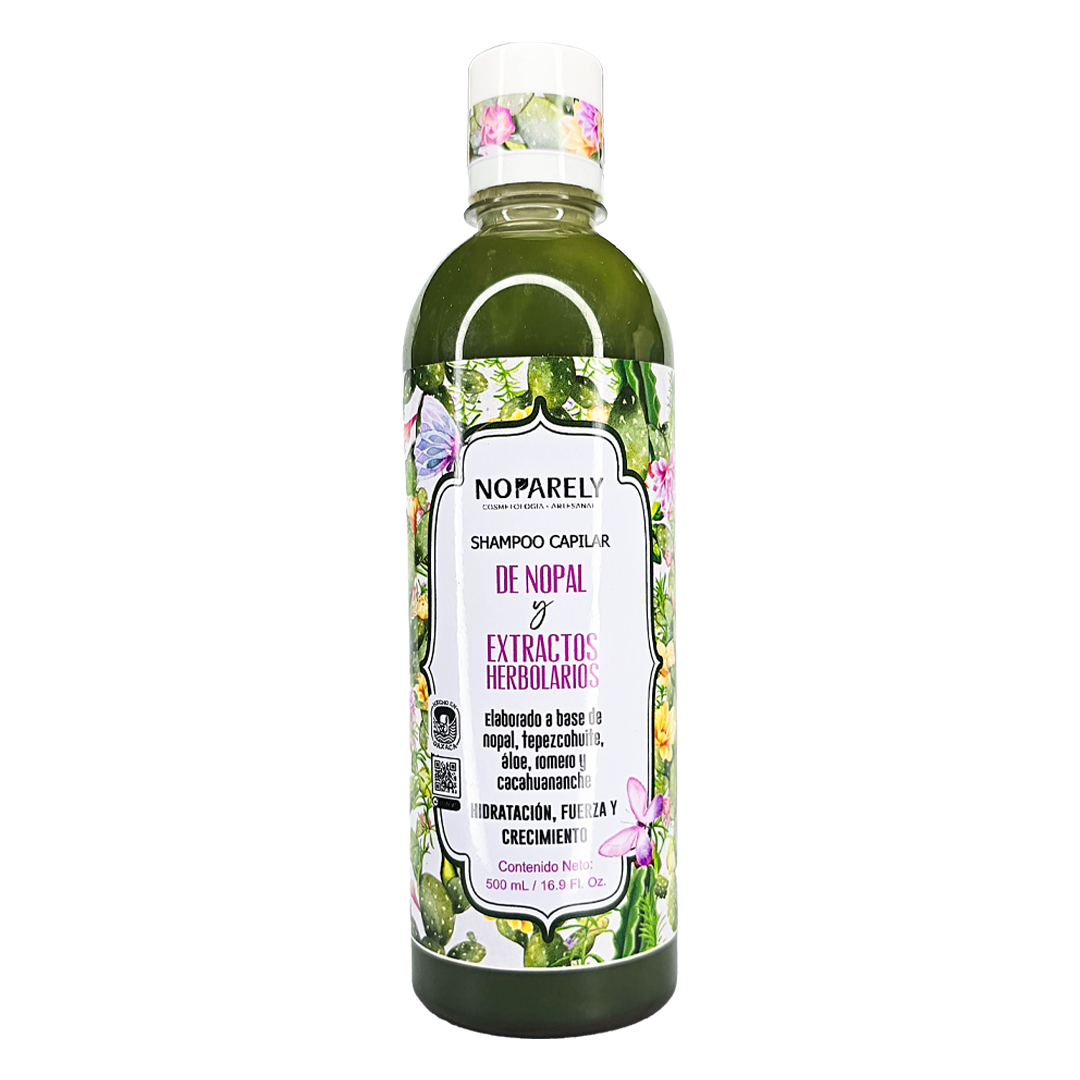 Shampoo Capilar de Nopal y Extractos Herbolarios