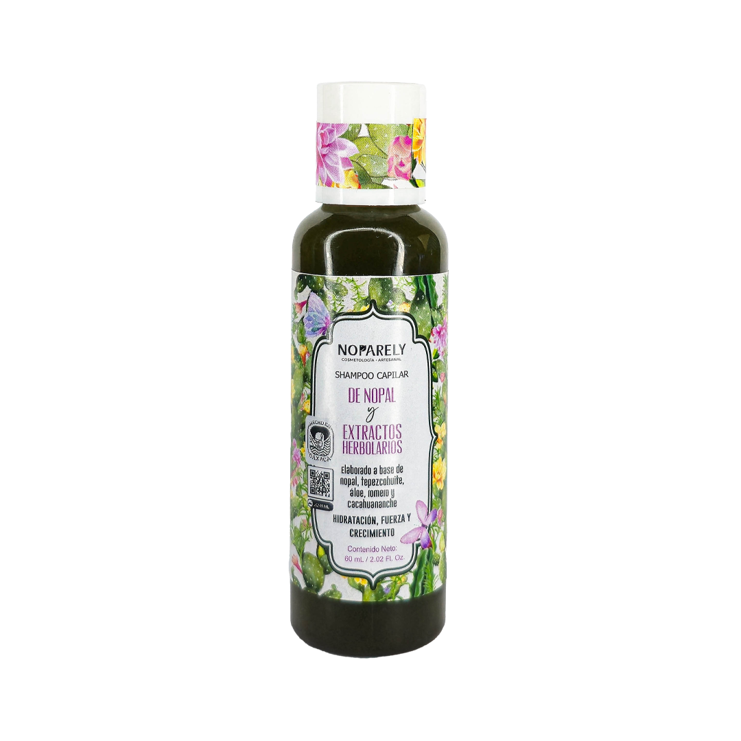 Shampoo Capilar de Nopal y Extractos Herbolarios