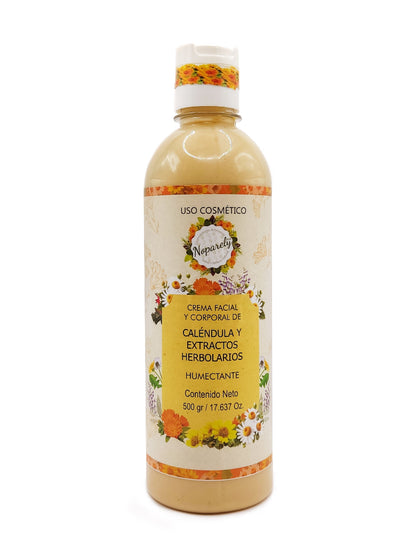 Crema Facial y Corporal de Caléndula y Extractos Herbolarios
