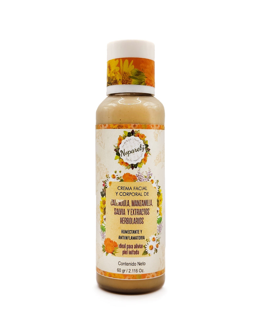 Crema Facial y Corporal de Caléndula y Extractos Herbolarios
