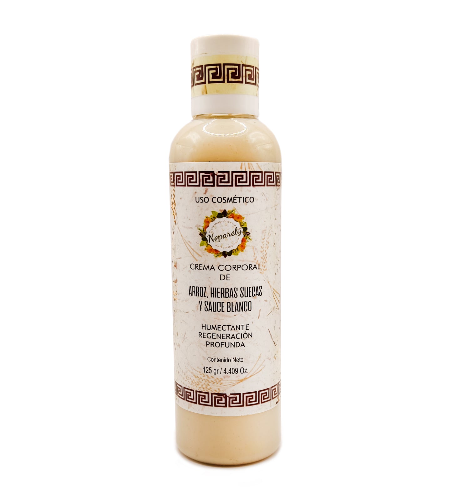 Crema Corporal de Arroz, Hierbas Suecas y Sauce Blanco