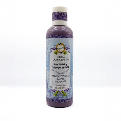 Crema Corporal de Lavanda y Ginkgo Biloba