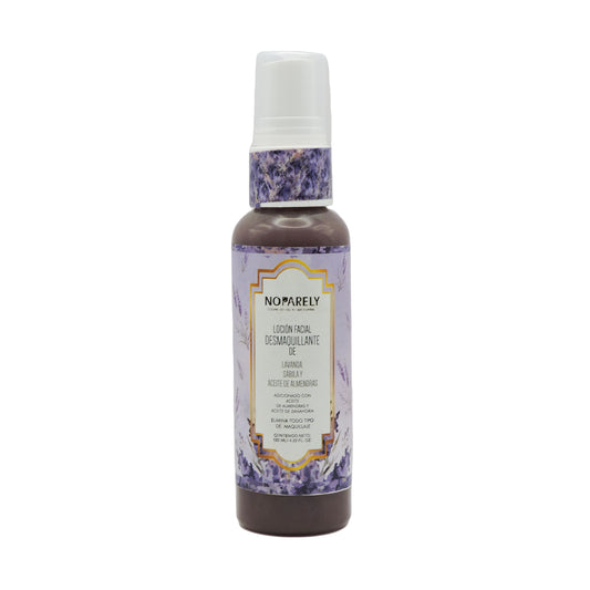 Loción Facial Desmaquillante de Lavanda, Sábila y Aceites de Almendras