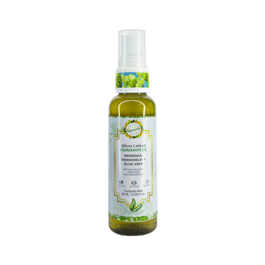 Sérum Capilar Hidratante de Moringa, Hamamelis y Áloe Vera