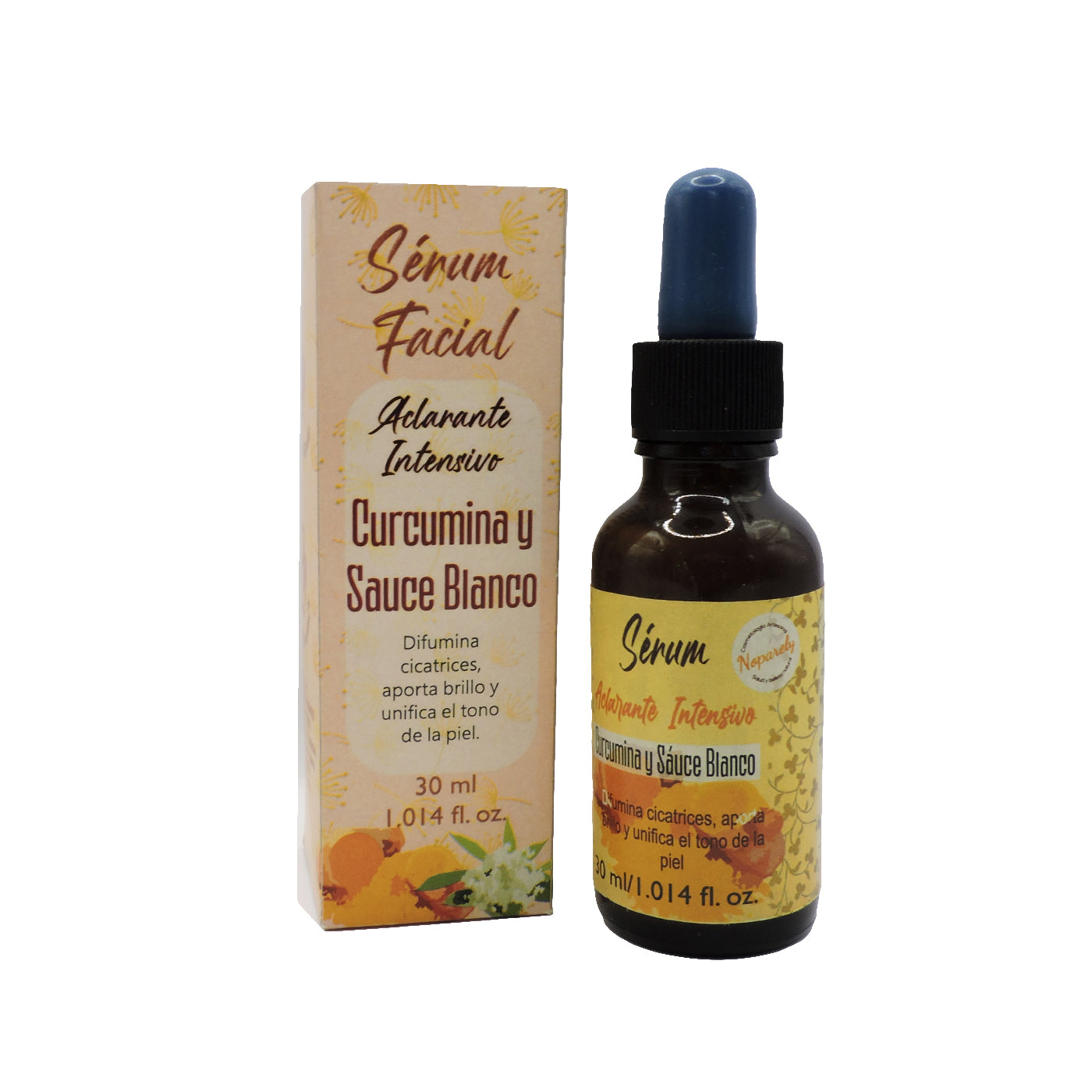 Sérum Facial Aclarante Intensivo Cúrcumina y Sauce Blanco