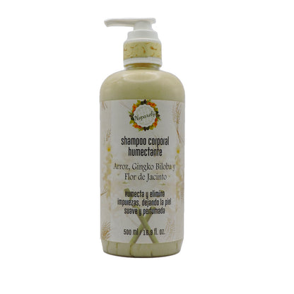 Shampoo Corporal Humectante Arroz, Gingko Biloba y Flor de Jacinto