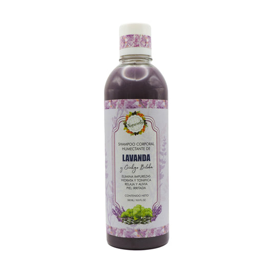 Shampoo Corporal Humectante de Lavanda y Ginkgo Biloba