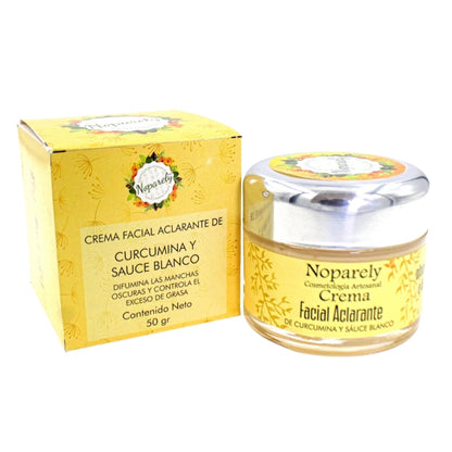 Crema Facial Aclarante de Cúrcuma y Sauce Blanco
