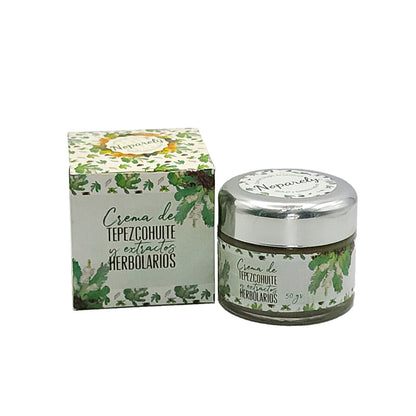 Crema Facial de Tepezcohuite y Extractos Herbolarios
