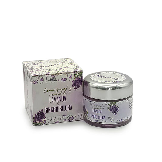 Crema Facial y Corporal de Lavanda y Ginkgo Biloba