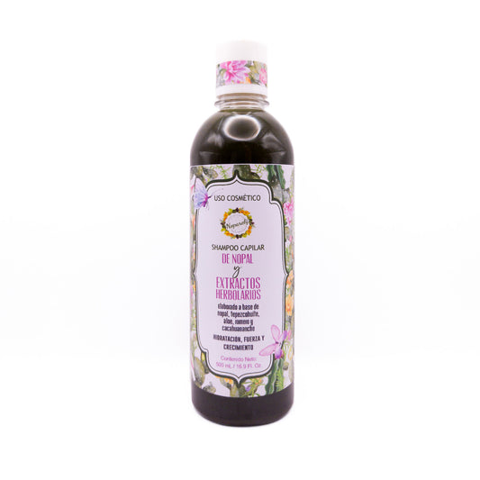 Shampoo Capilar de Nopal y Extractos Herbolarios